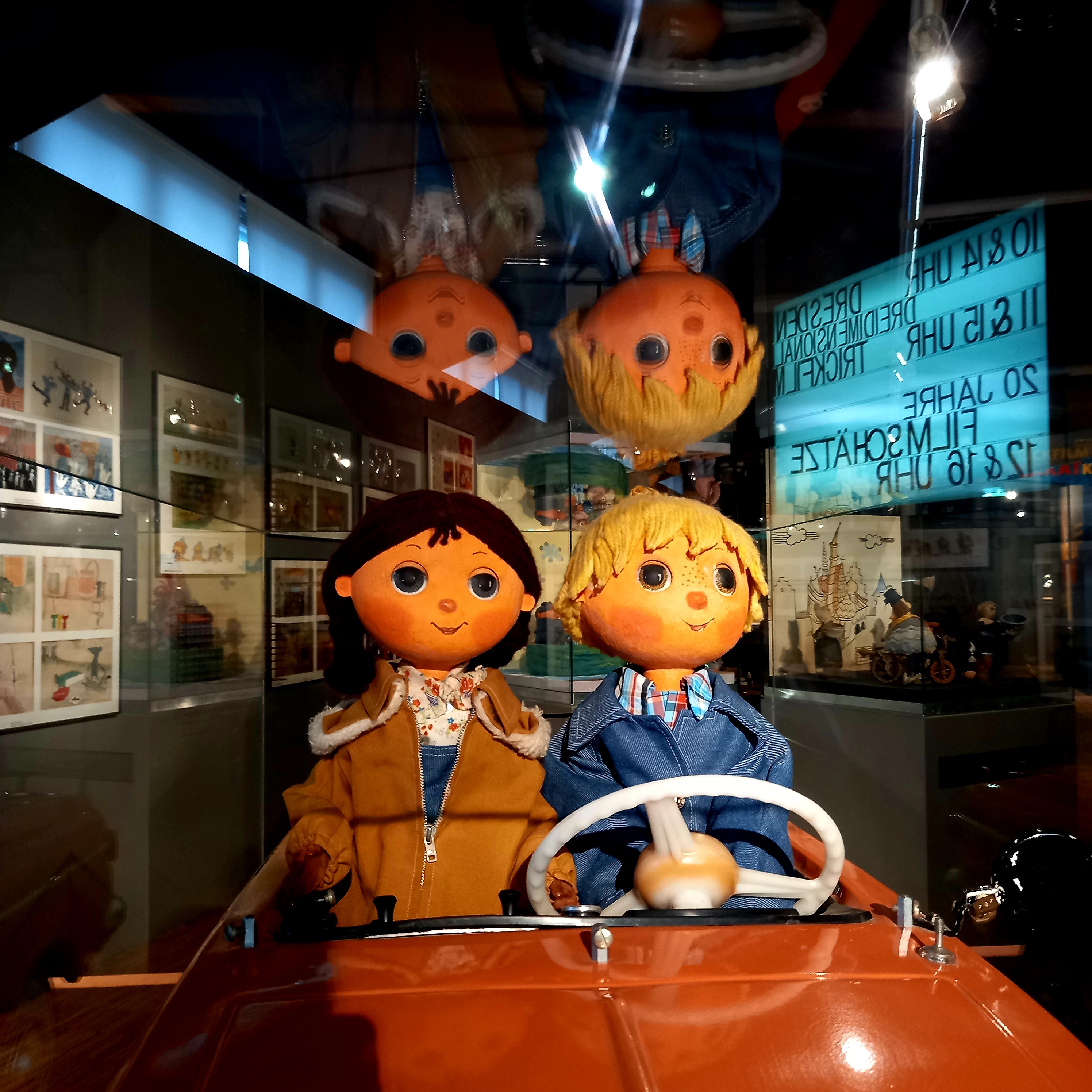 Trickfilmpuppen in der Ausstellung