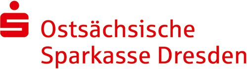 KI generiert: Das Bild zeigt das Logo der Ostsächsischen Sparkasse Dresden. Es besteht aus dem roten Sparkassen-Icon und dem Schriftzug "Ostsächsische Sparkasse Dresden."